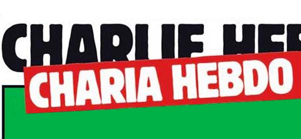 La Une de Charlie Hebdo, rebaptisé Charia Hebdo. © Charlie Hebdo.