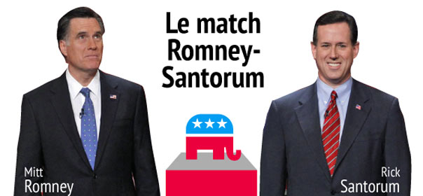 Longtemps relégué en arrière-plan du débat, Rick Santorum est devenu l'adversaire le plus sérieux de Mitt Romney. © REUTERS