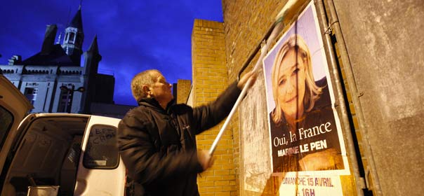 Au 1er tour de l'élection présidentielle, Marine Le Pen a réalisé le score record de 17,9% des voix. © REUTERS.