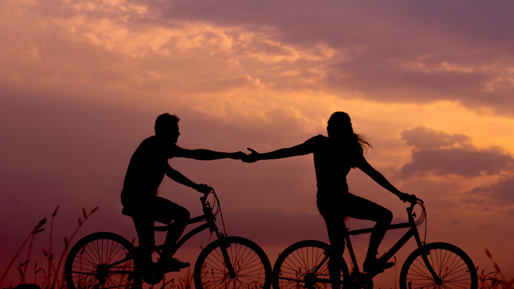 vélo, amoureux