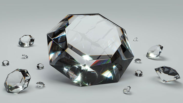 diamants, saphir, pierre précieuse