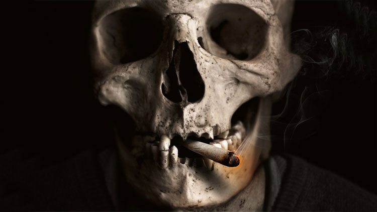 tabac, cigarette, mort, fumer, squelette